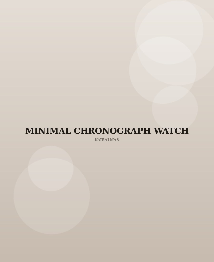 Minimal Chronograph Watch
